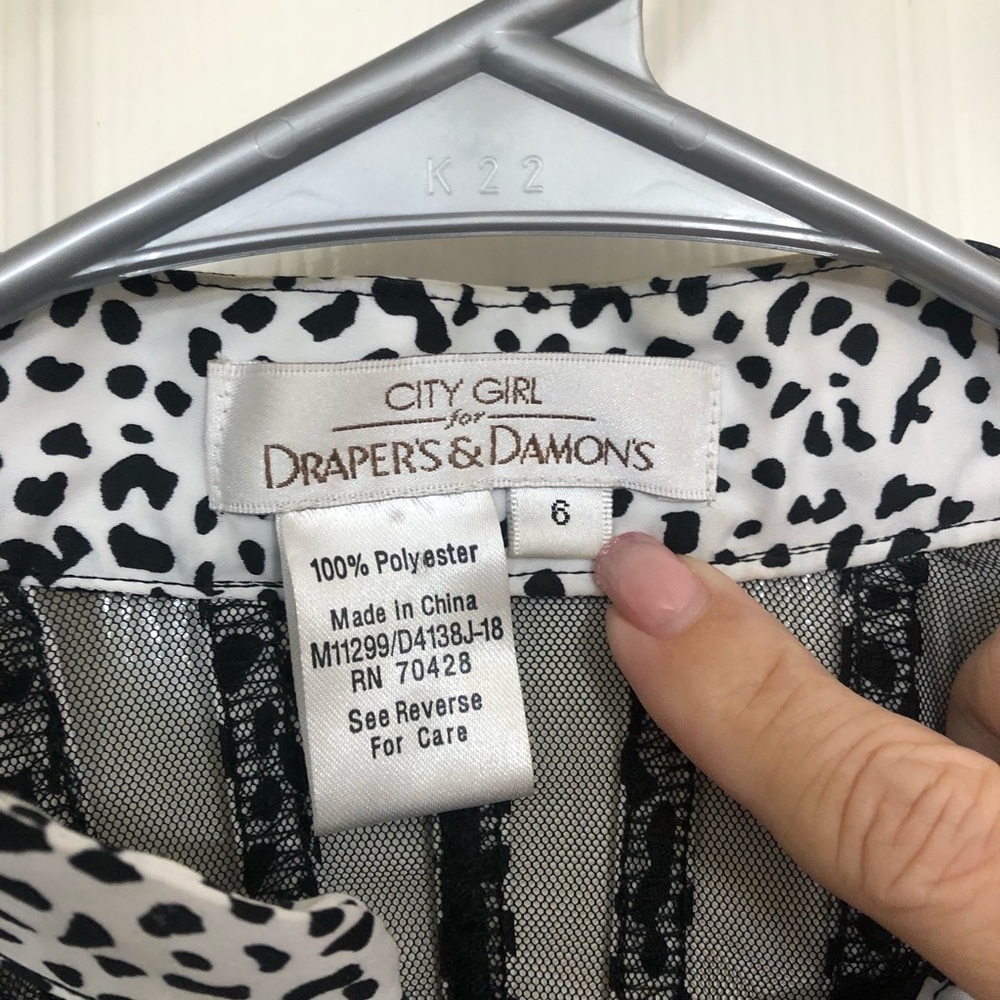 Draper's & Damon's Animal Print Sheer Jacket - Picture 4 of 4